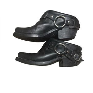Vintage Fyre Harness Mules SIZE 6